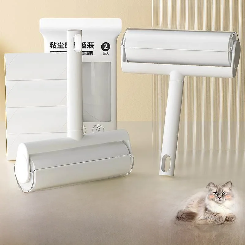 

Tearable Hair-Grabbing Roller Home Use Sticky Brush Dust-Removal Toilet Paper Hair Removal Hair Removal Cleaning Tool
