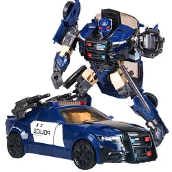 Bmb Barricade Aoyi H6001-5 Ko SS28 Transformatie Rollbar 6001-5 Film Anime Figuur Model Vervormbare Robot Auto Abs Speelgoed voor Kind