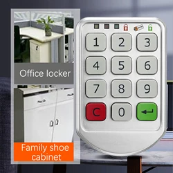 Electronic Password Cabinet Door Lock Private Storage Intelligent Cabinet Locks With Digital Combination-Codes For