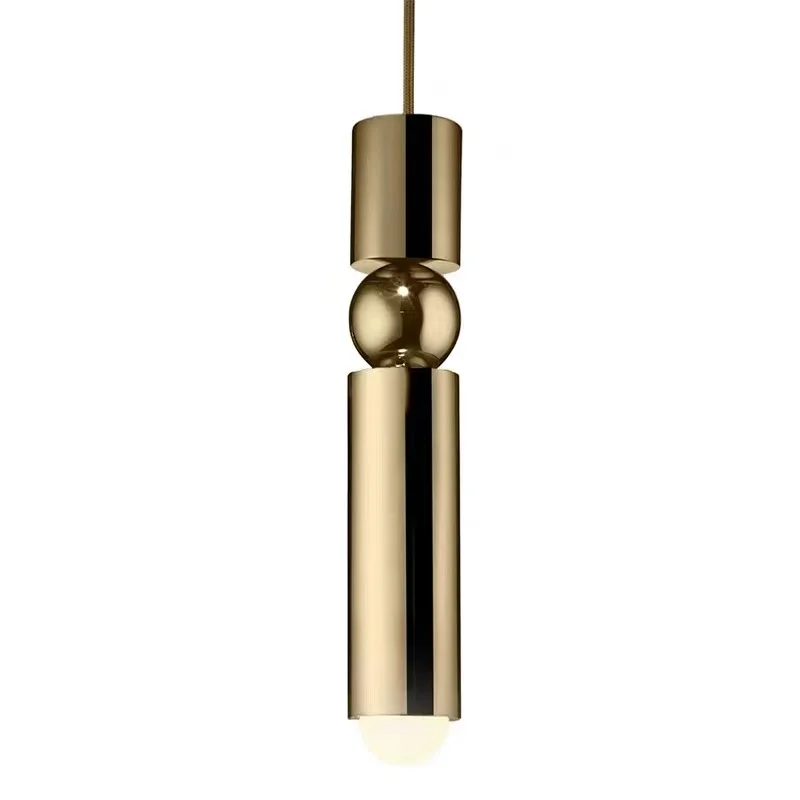 

Postmodern minimalist creative brass retro restaurant hotel small chandelier