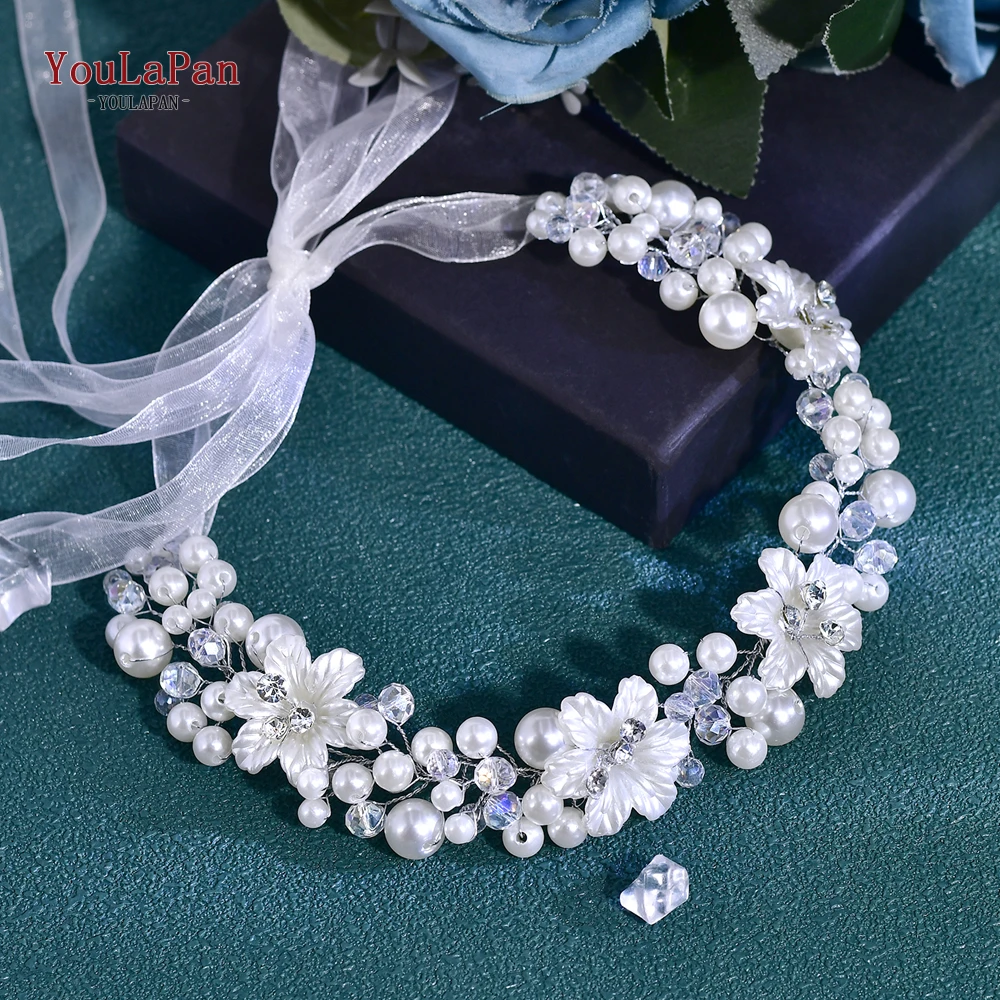 YouLaPan Elegant Pearl Crystal Waist Decorative Bride Wedding Dress Belt Women Prom Dress Belt Dress Waist Accessories SH795