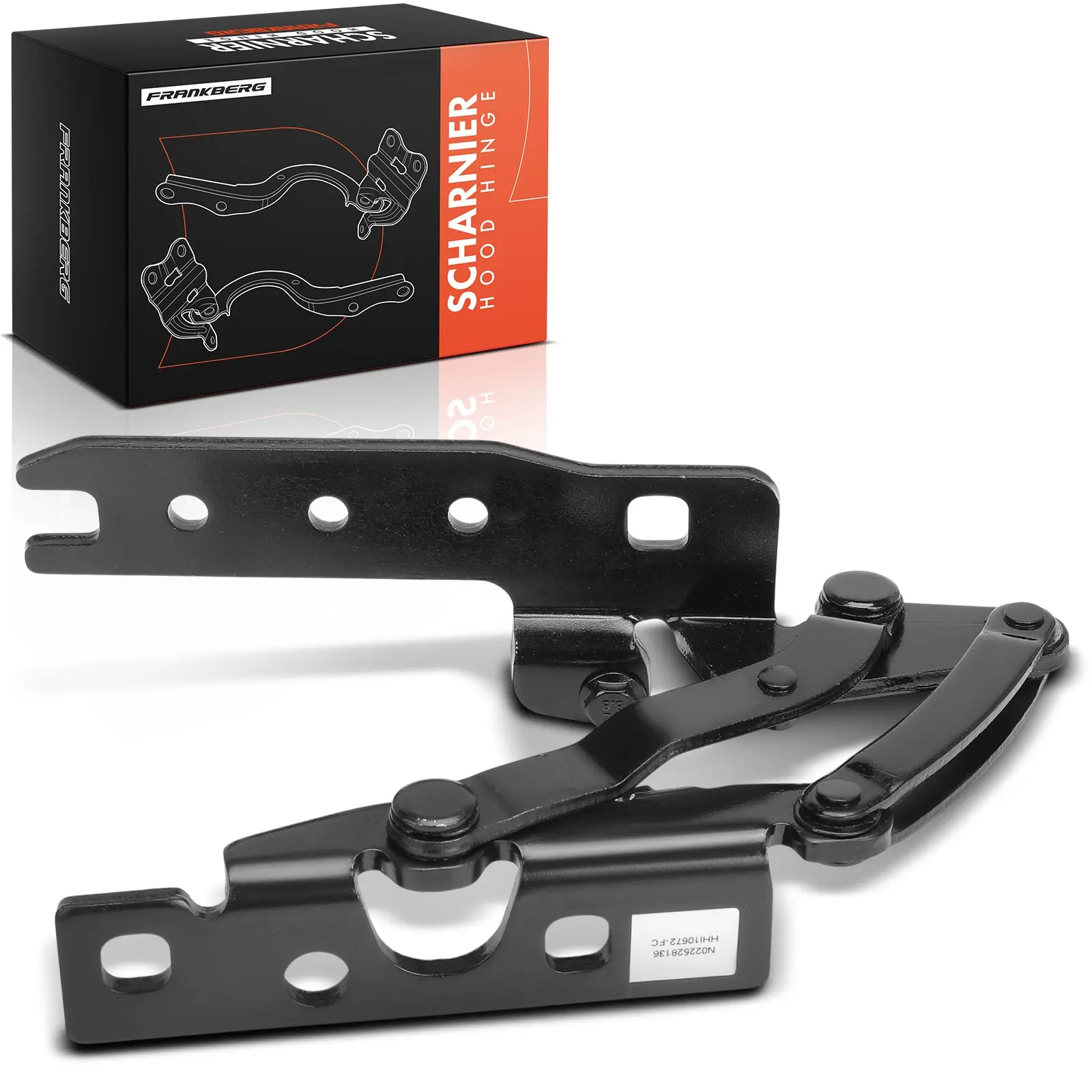 Frankberg 1x Scharnier Motorhaube Beifahrerseitig für BMW 7er E65 E66 E67 2001-2008 41617175306 41617068514 41617210672