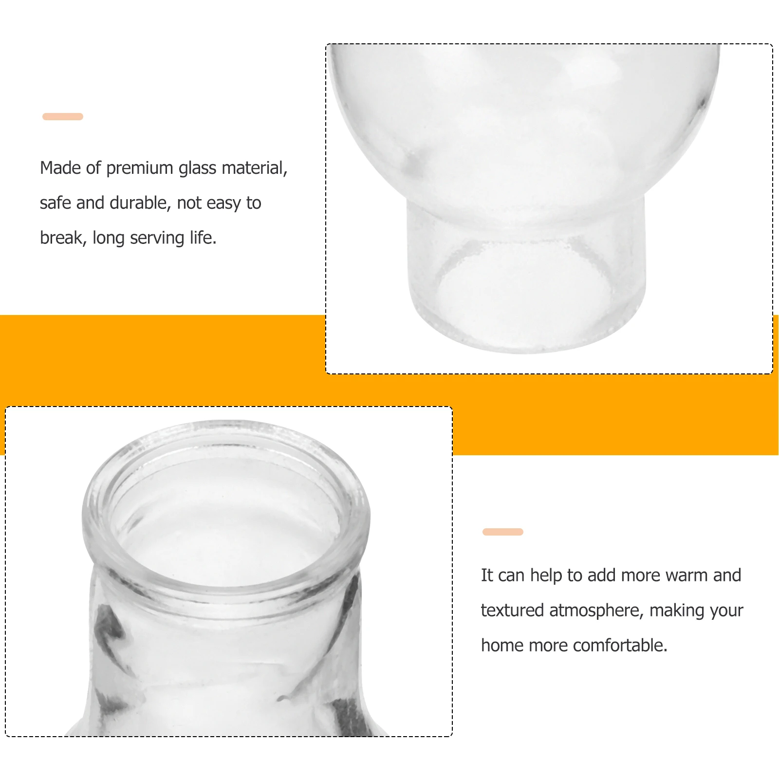 

Glass Lampshade Oil Chimneys Shades for Vintage Component Lantern Cover Parts