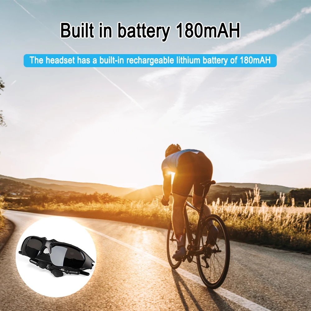 Cycling Sunglasses Wireless 4.1 Bluetooth Sunglasses Protection Polarized Sunglasses Cycling Surround Sound Wireless Headset