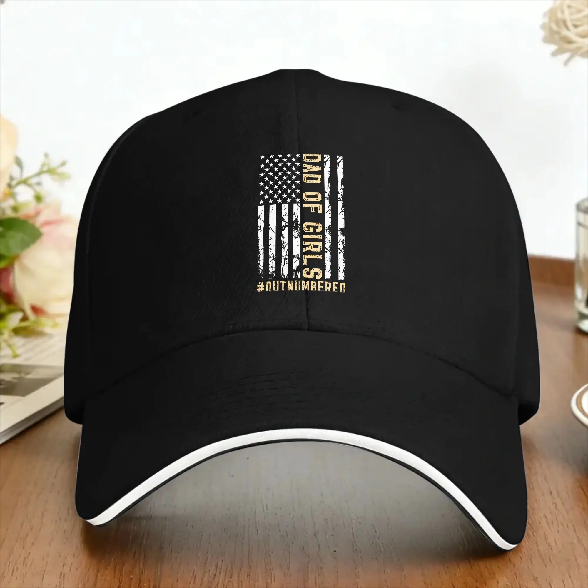 Summer Girl Father's Day Daddy Dad of Girls Outnumbered Baseball Cap  Outdoor Sports Fashion Hip Hop Hats Men Sun Baseball Caps