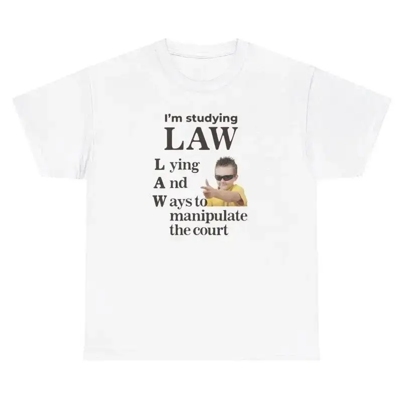 I m Studying Law T Shirt Funny Law College Major Dank Meme Weird Gag Gift Tee