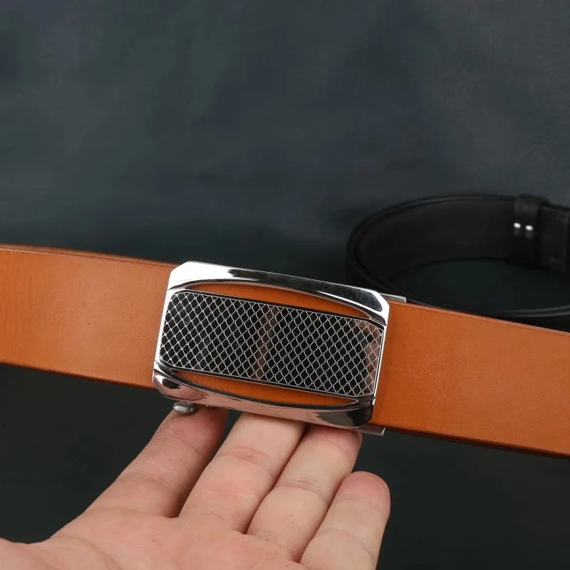 ceinture-en-cuir-de-vache-veritable-pour-homme-boucle-a-carreaux-faite-a-la-main-jaune-coucher-de-soleil-importee-d'italie-ceinture-en-cuir-de-vache-de-premiere-qualite-acier-inoxydable-304