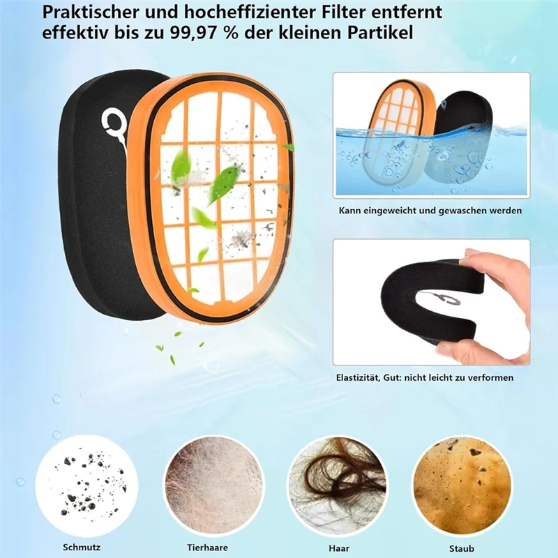 KEOL-para FC6822 FC6823 FC6827 FC6908 FC6906 FC6904 FC6720 piezas de recambio de aspiradora-filtro HEPA 5 uds cepillo de rodillo