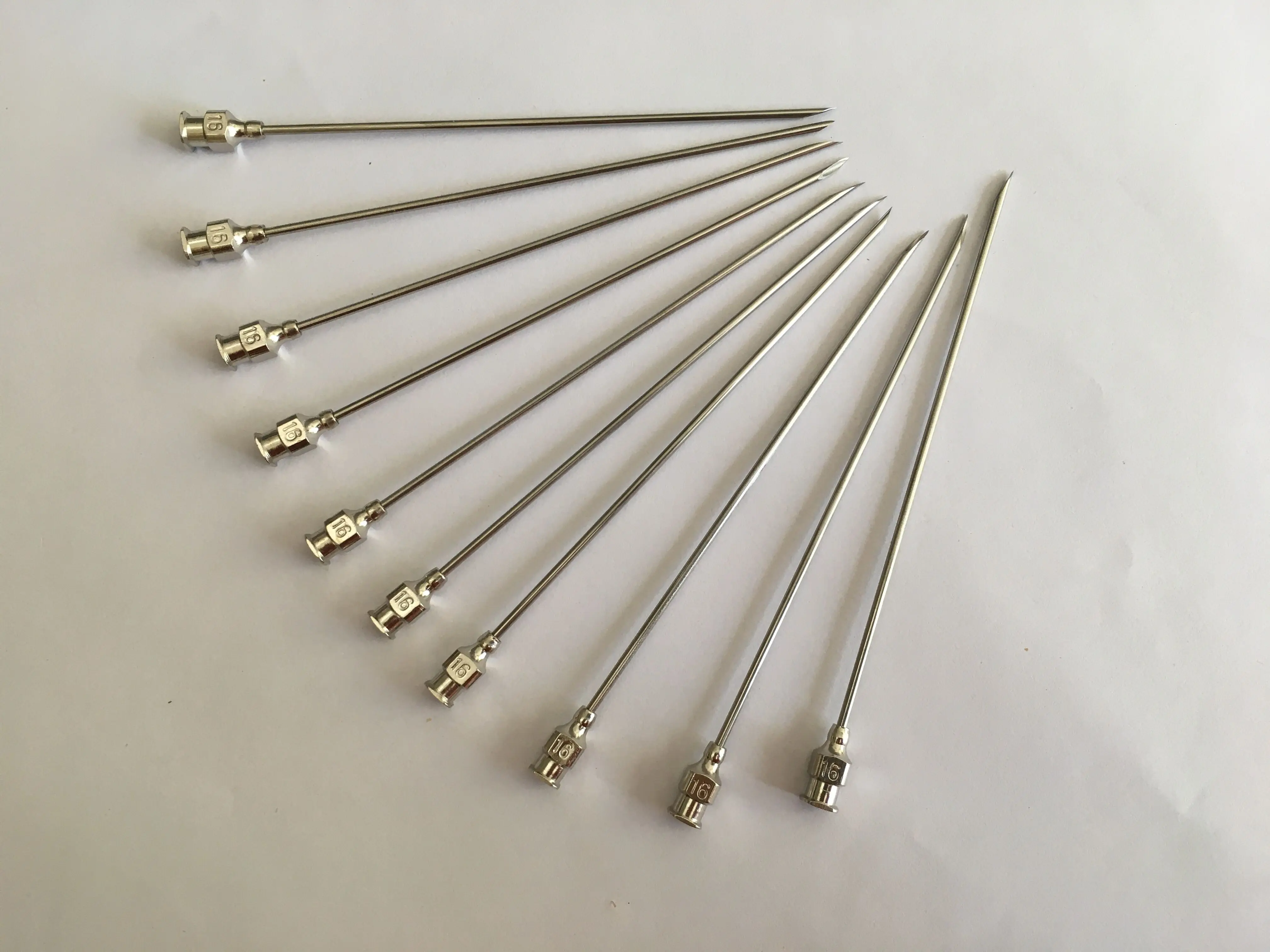 5pcs 1.6mm OD 16G 1.6x60/80/100/120/150/200/250/300mm Stainless Steel Syringe Needle Dispensing Needle Sampling Needle Nozzle