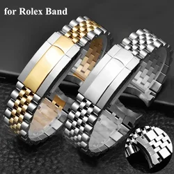 Stainless Steel Bracelet Solid 316L Luxury Men Watch Band 20mm 21mm for Rolex Oyster Perpetual for DAYTONA for SUBMARINER Strap