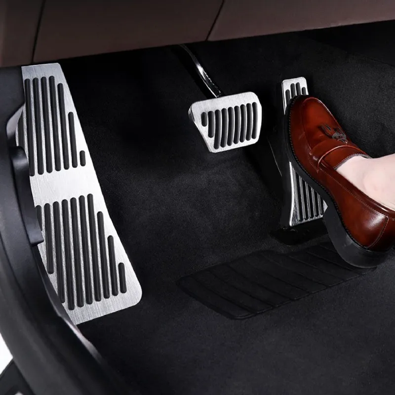 Für BMW 5 Serie G30 G31 G38 2017 ~ 2023 AT Auto Fuß Pedale Gaspedal Bremspedale Rest Pedale Nicht-Slip Matte Innen Zubehör