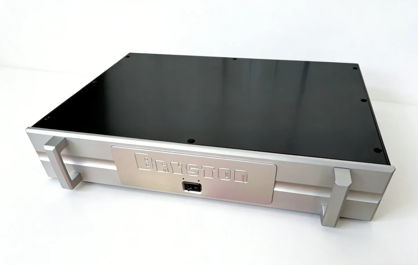 T/（430*90*308mm）Bryston Replica Full Aluminum Amplifier Chassis with Handles | DIY Preamp/Power Amp Case | Switch/Knob Version