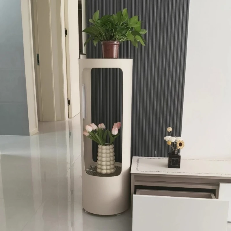 

‌ Подставка для скандинавских растений, современный органайзер из бамбуковой полки, вертикальная стойка для цветов, минималистичный акцент для домашнего декора