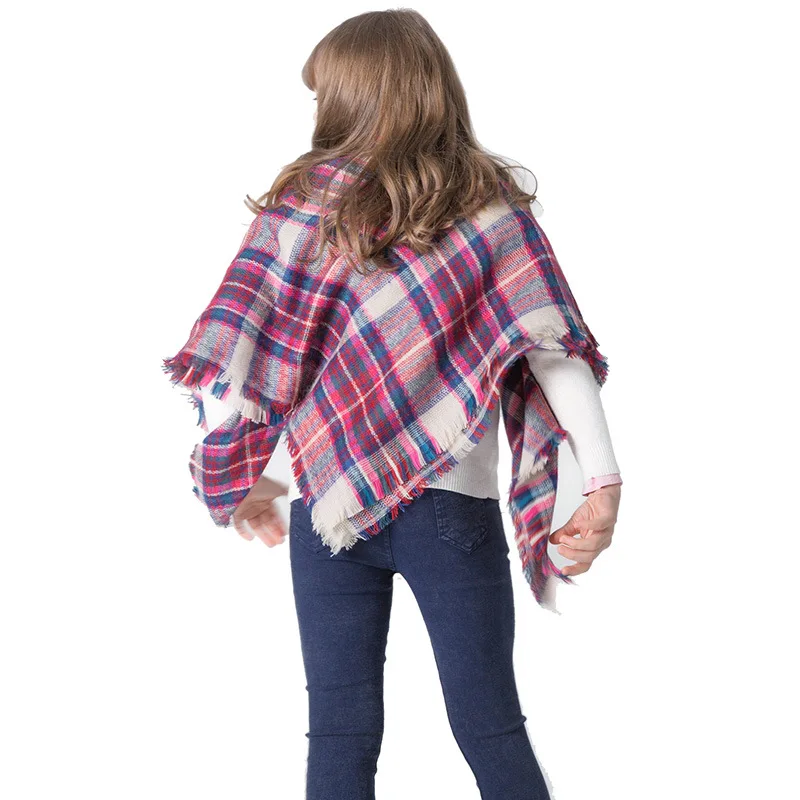 

Визуальные оси Осень-Зима Женская Роскошная брендовая клетчатая квадратная шаль Новая клетчатая накидка одеяло шарф