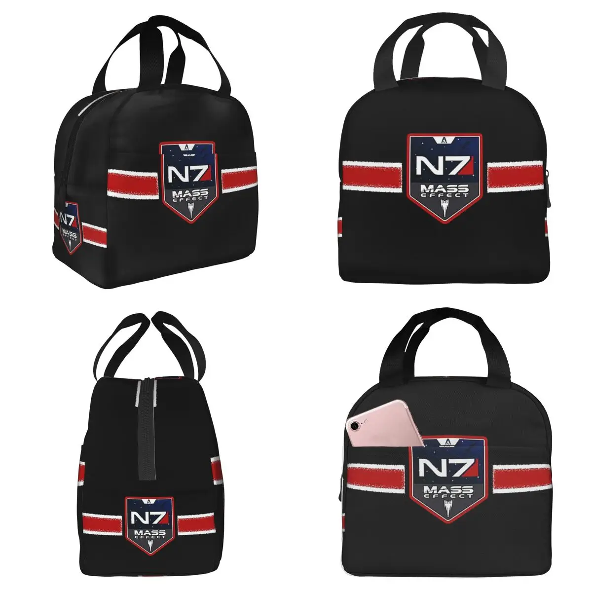 

N7 New Icon Insulated Lunch Bag for Kids School Cooler Thermal Food Box Tote Portable Lunch Boxes Container