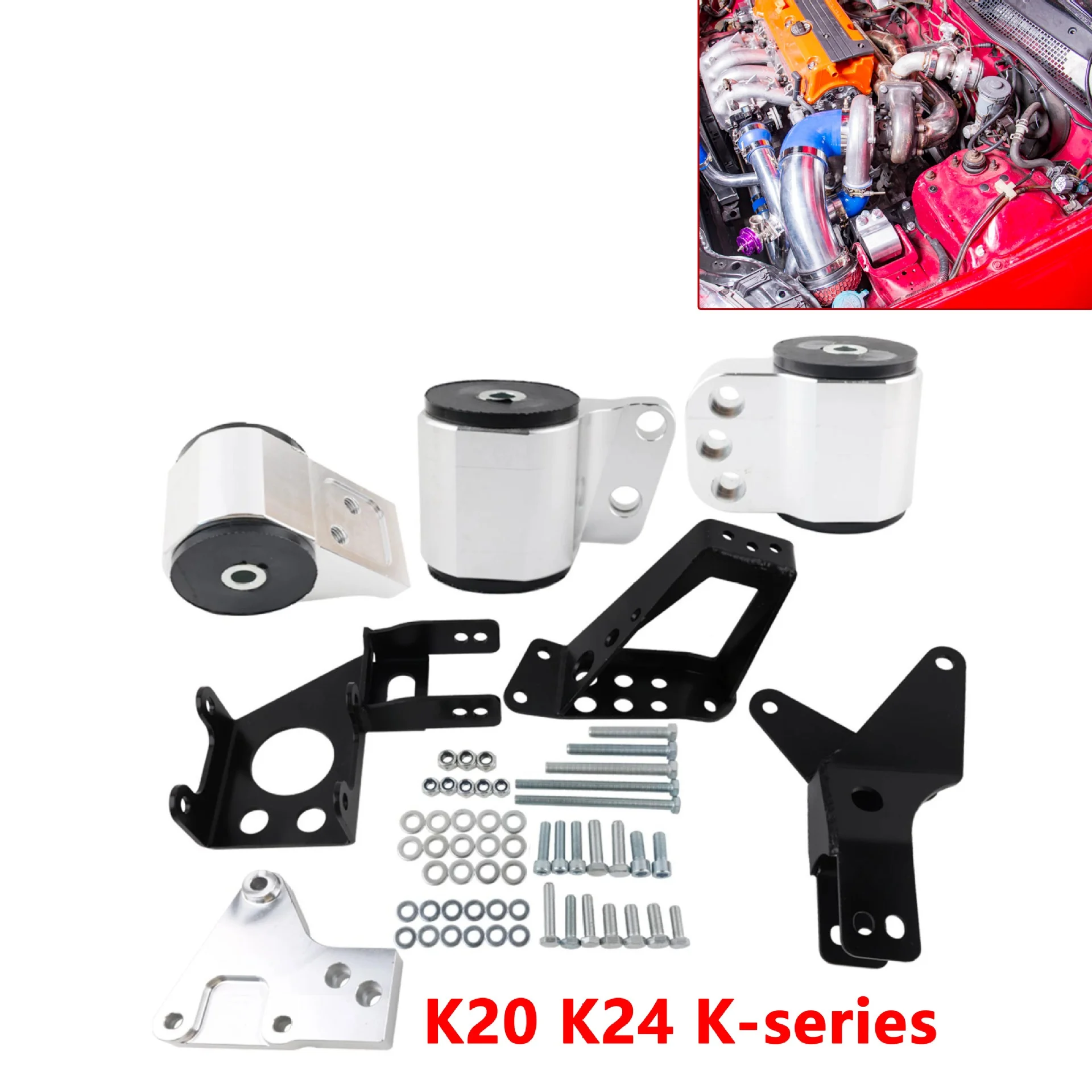 K-Swap engine mount for Honda Civic 92-95 EG/ Integra 94-01 K20 K24 / del Sol 94-97