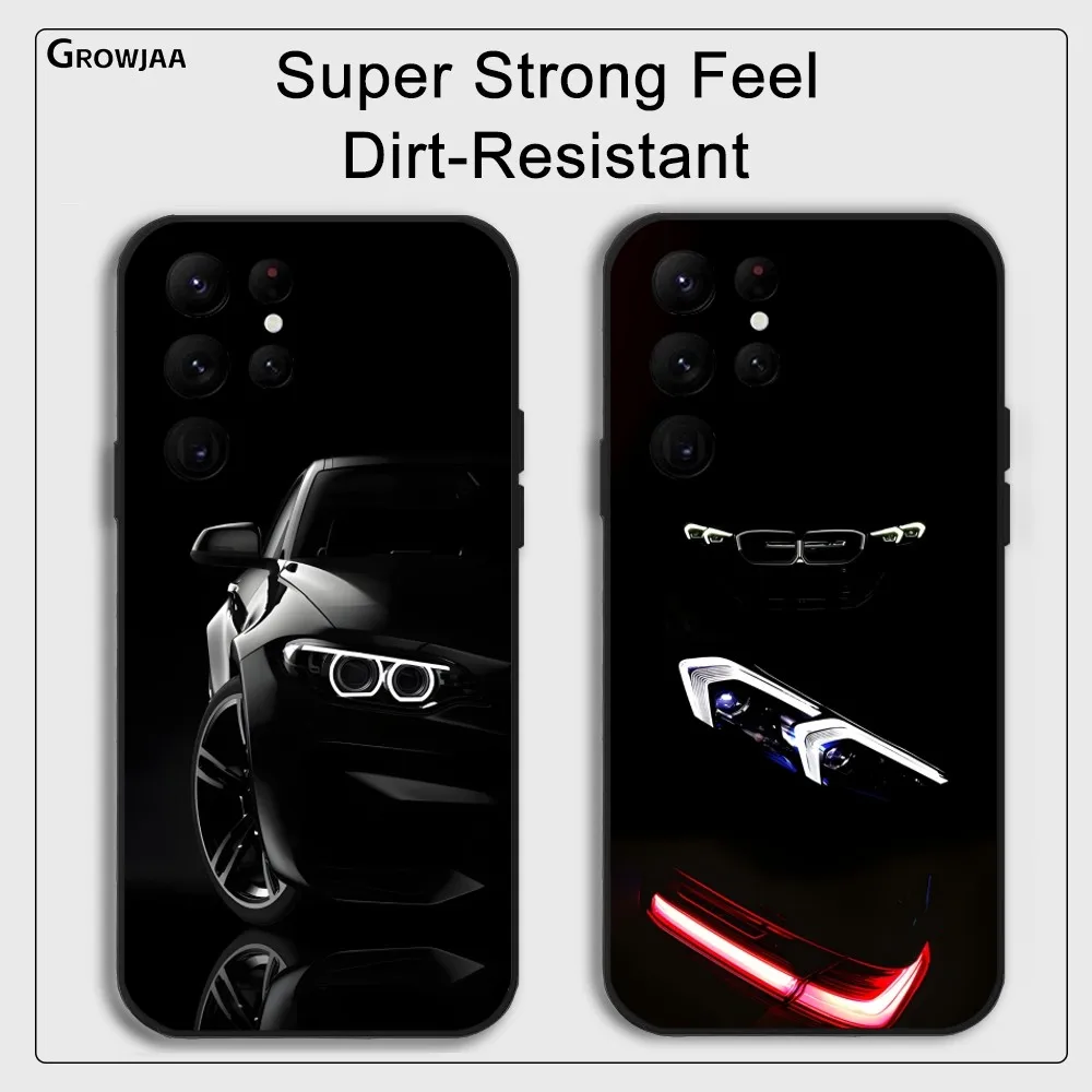 Cool SuperCar-B-BmW Phone Case for Samsung Galaxy S24 Ultra S22 S23 Ultra S21 S20 5G Protective Silicone TPU Funda