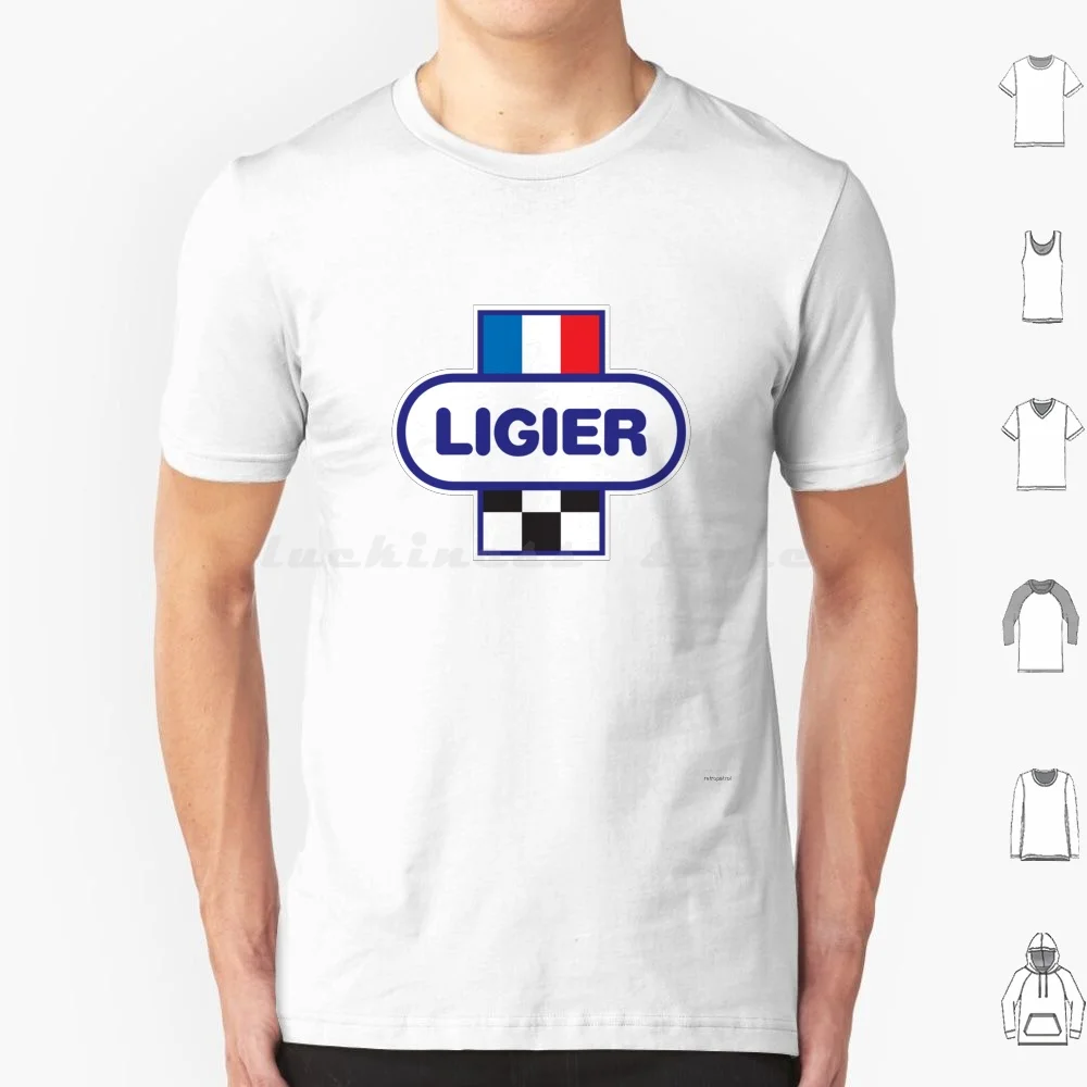 Camiseta con logotipo del equipo Ligier 1981-83, camiseta de algodón para hombre y mujer con estampado DIY, Ligier Gitanes, Ligier, Ligier Gitanes, Ligier, Grand Prix