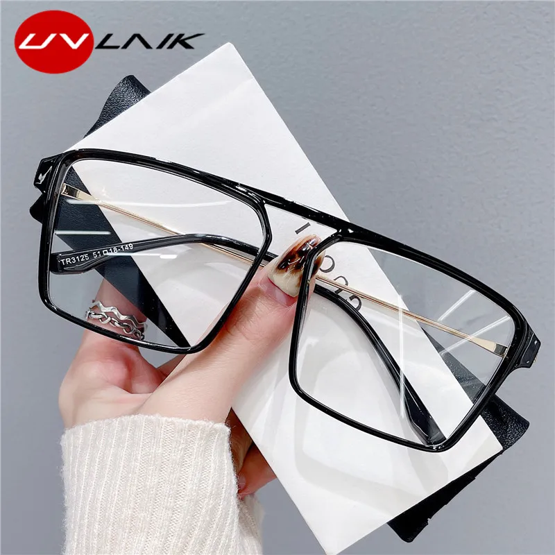 New Anti-blue Blocking Glasses Women's old Computer Men's Glasses frame Optical Glass Frame Round Face Looks Slim Retro Square