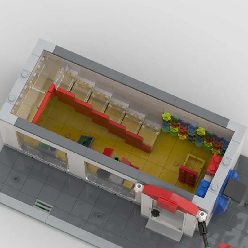 MOC Modular City Store High-Tech-Architektur Bausteine Montieren Modell Technologie Ziegel Spielzeug Sets kinder Puzzle Geschenke