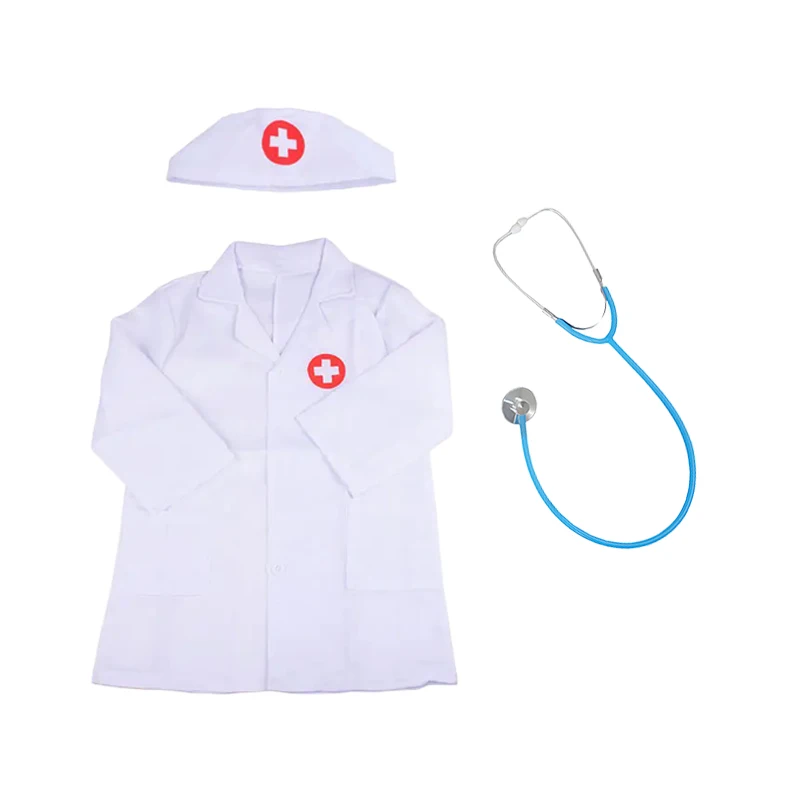Symulowany płaszcz lekarski z stetoskopem Zabawki do zabawy w udawanie Gry fabularne dla dzieci Prezent festiwalowy dla dzieci TMZ ﻿ ﻿