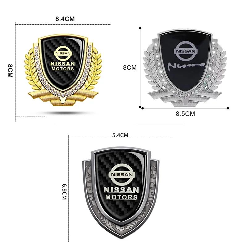 Car Sticker Side Decorative Badge Window Decal for Nissan X-Trall Qashqai Altima Sylphy Nismo Juke Note Leaf Tiida Navara Emblem