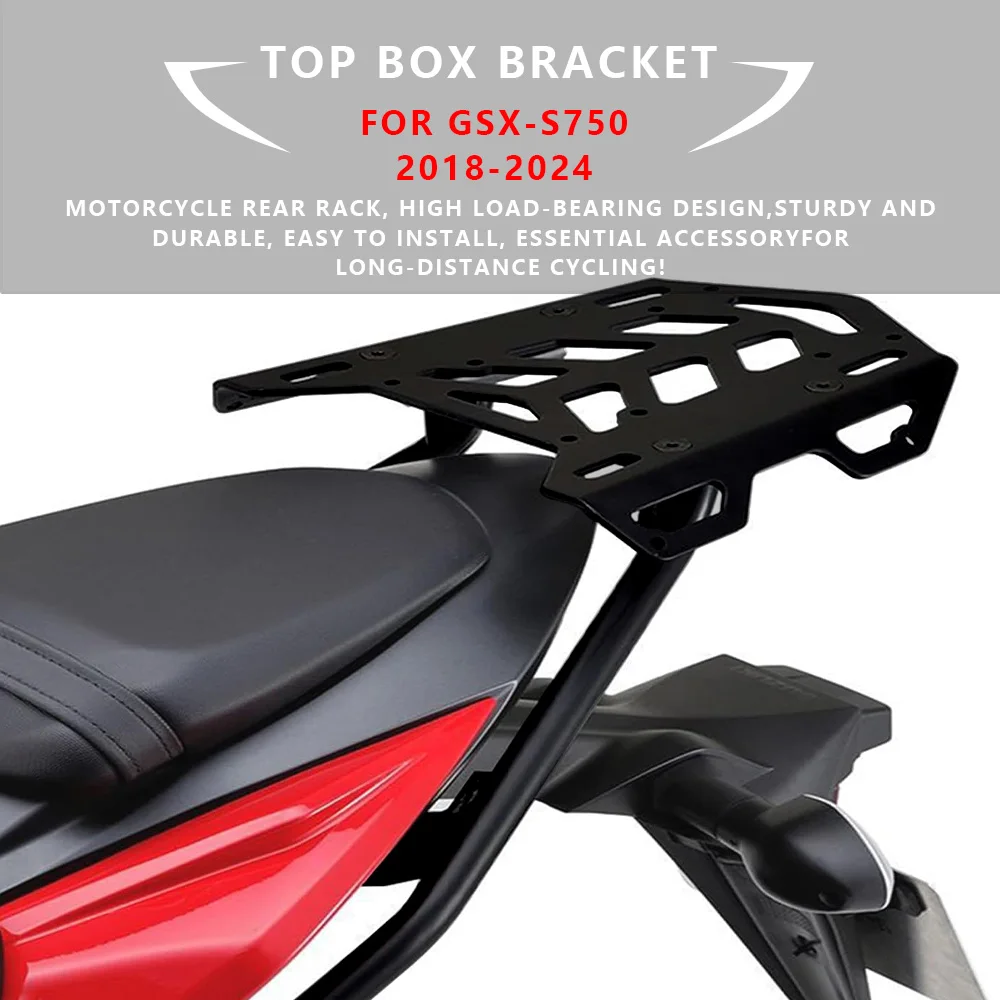 

MTKRACING For SUZUKI GSX-S750 2018-2024 Motorcycle Rear Luggage Rack Cargo Holder Top Box Carrier Shelf Bracket Accessories