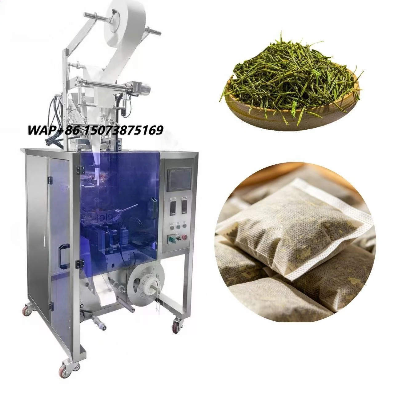 High Speed Automatic Multi-Purpose Food Grade Herbal Flower Tea Film Packaging Nonwovens Bag Packer Filler Sealer Machine