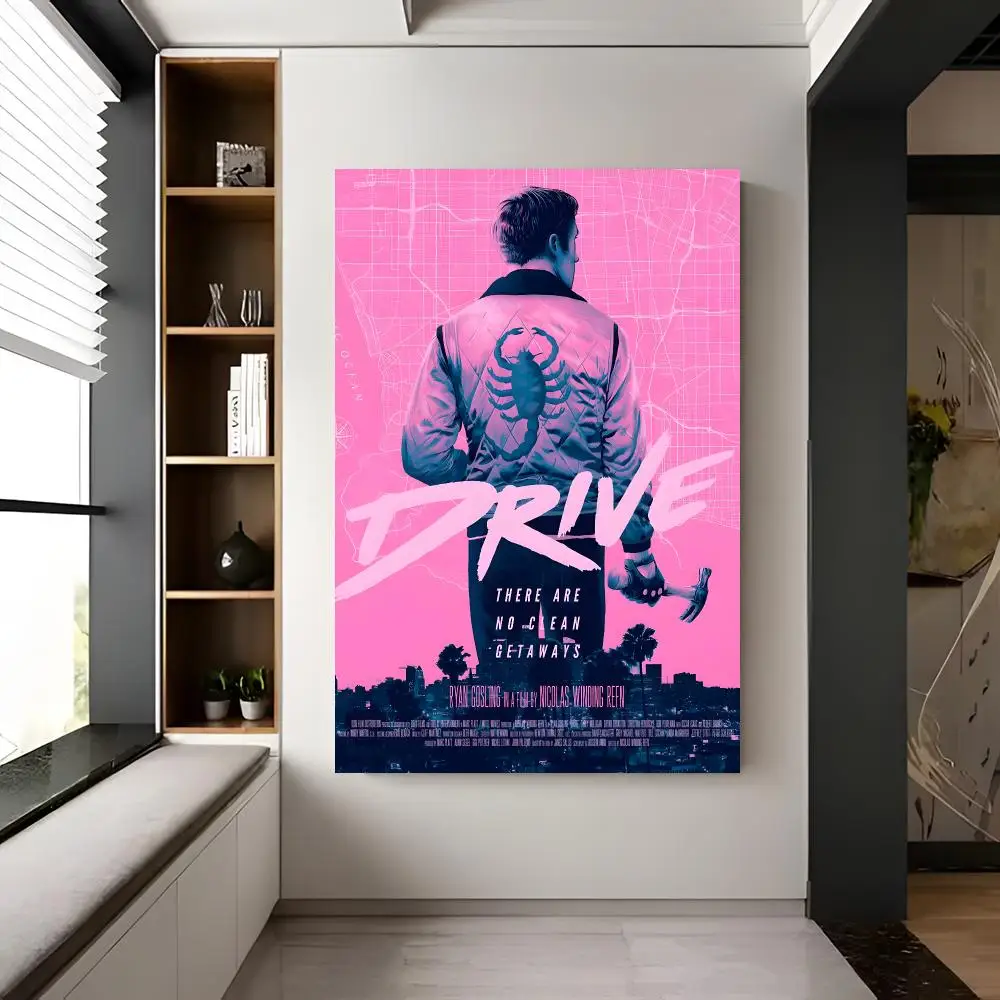 Stylish Movie D-drive Poster Trendy Aesthetic Self-Adhesive Wall Poster Room Decor for Bedroom & Dorm