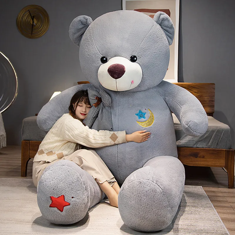 60-100cm Giant Star Moon Teddy Bear Plush Toy Big Stuffed Animals Birthday Valentines Day Gift Soft Pillow Dolls for Girls Kids