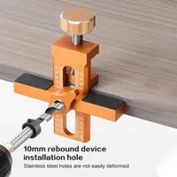 Posicionador de instalación de puerta de gabinete 2 en 1, posicionamiento rápido, plantilla de instalación de Panel de puerta de gabinete ajustable, resistente al desgaste