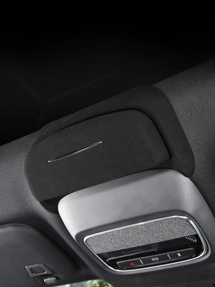 

Коробка для автомобильных очков для Xpeng G6 2023 2024, замшевый люк на крыше, чехол для солнцезащитных очков, держатель для хранения очков, аксессуары для салона автомобиля