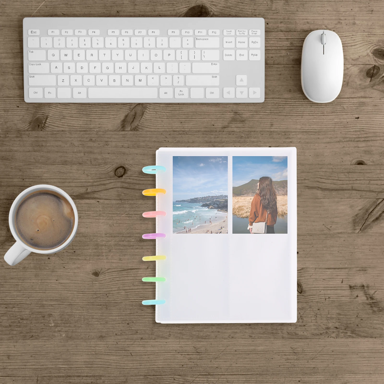 

Photo Album Book Family Wedding Birthday Storage Transparent Inserts Mini Picture Collection Binder Photocard Holder Frame