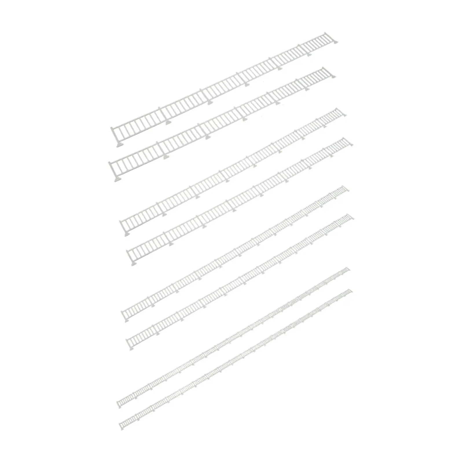 2Pcs Fence Models Handrail Miniature Railing Railway Fencing for DIY Crafts Architectural Layouts Model Building Projects