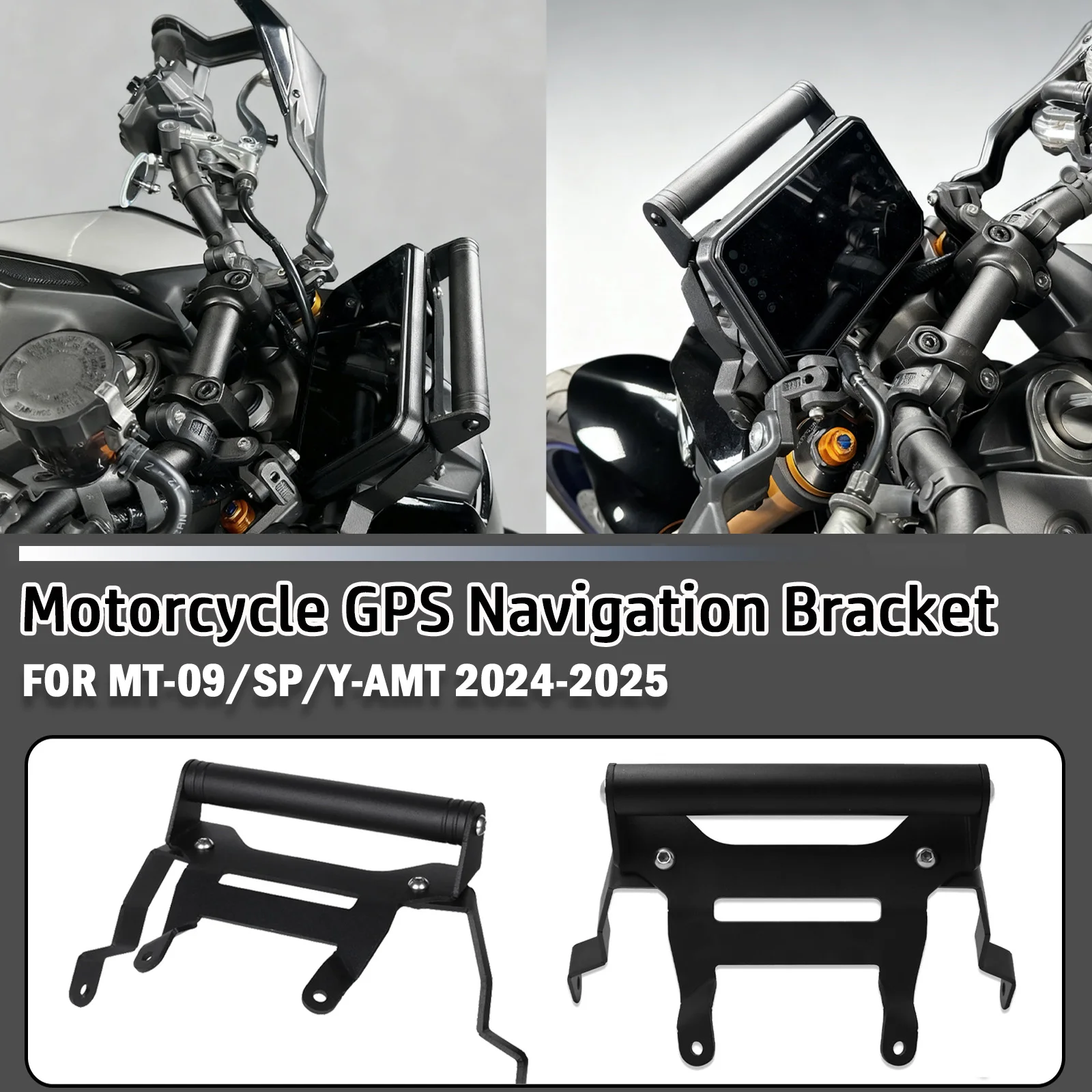 MT-09 SP 2024 adapter bracket Motorcycle GPS smartphone navigation mounting bracket For YAMAHA MT09 Y-AMT MT-09SP 2025  2024