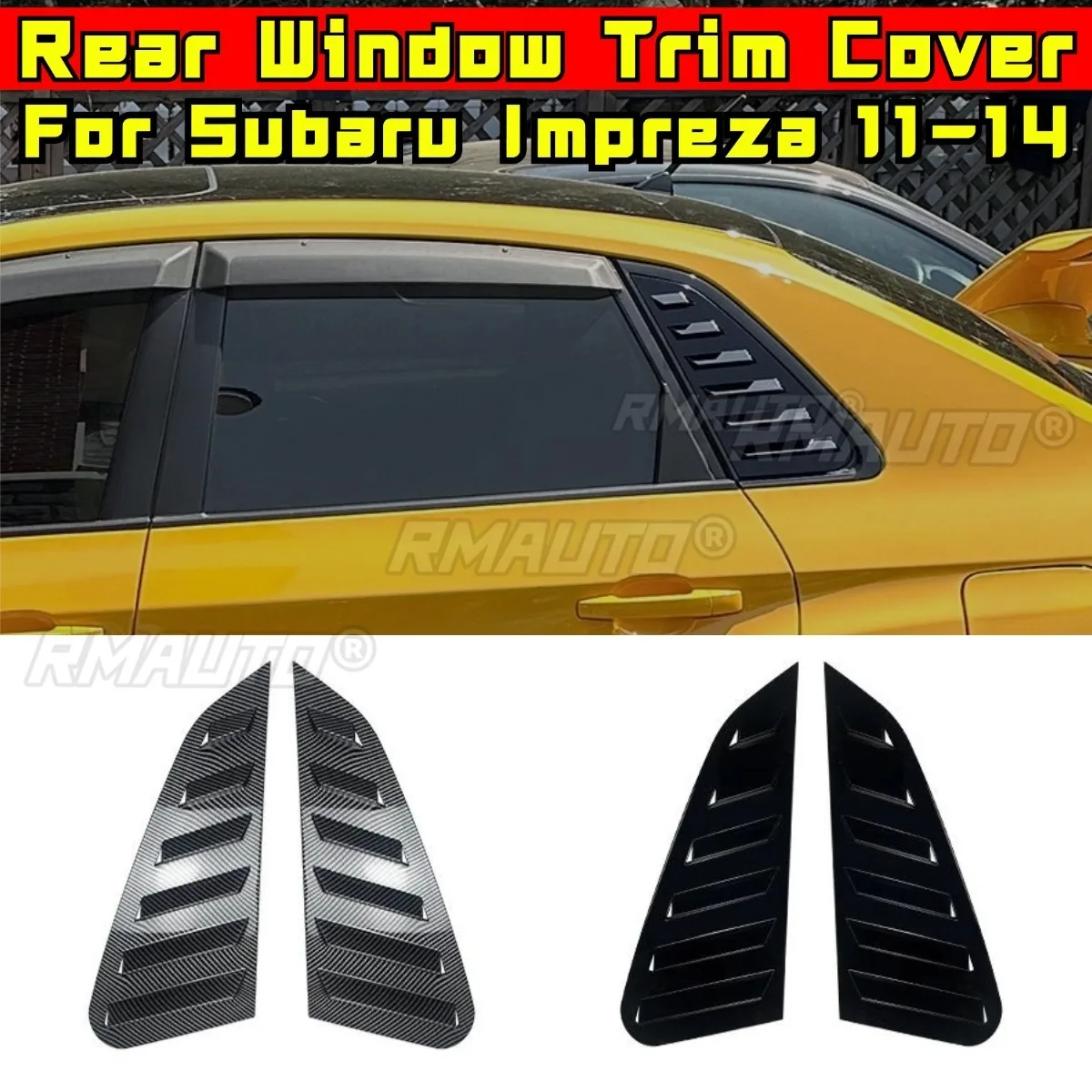 

Заднее треугольное окно автомобиля, накладка в виде акулы и щеки для Subaru Impreza WRX STI 2011-2014, накладка на заднее боковое вентиляционное окно, автомобильные аксессуары