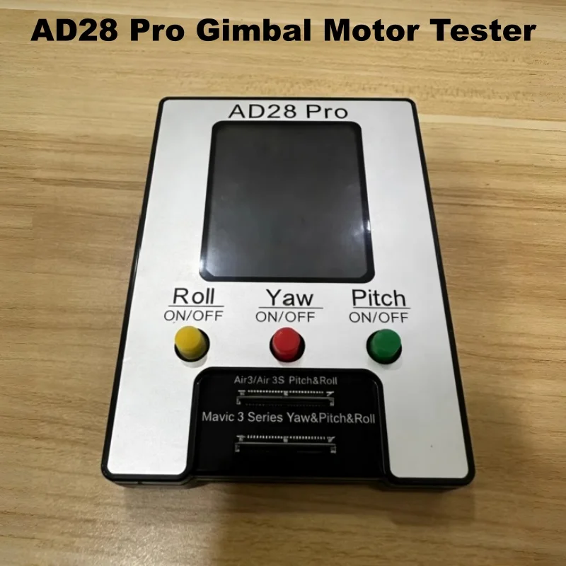 

Тестер двигателей подвеса AD28 Pro для DJI Mavic 3/3E/3T/3 Pro/3C (для двигателей Yaw/Roll/Pitch) и для Air 3/3S (для тестирования двигателей PTZ Roll/Pitch/Yaw)