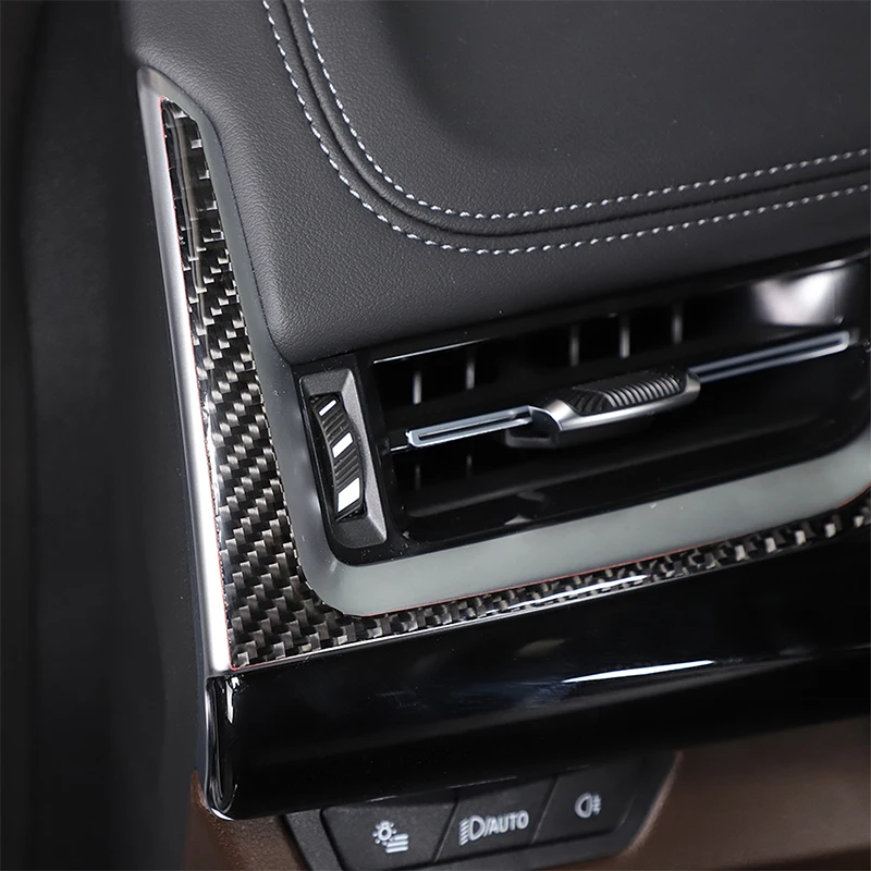 For BMW X1 IX1 U10 U11 2023-2024 Car Side Air Outlet Frame Decoration Sticker Soft Carbon Fiber Interior Accessories LHD