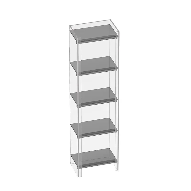 

Nordic style light luxury narrow shelves, acrylic bookcases, small storage display shelves in the living room