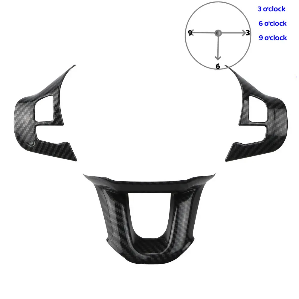 Car Chrome Steering Wheel Decoration Trim Cover Sticker for Peugeot 208 GTI 2008 308 2014 - 2017 Accessories