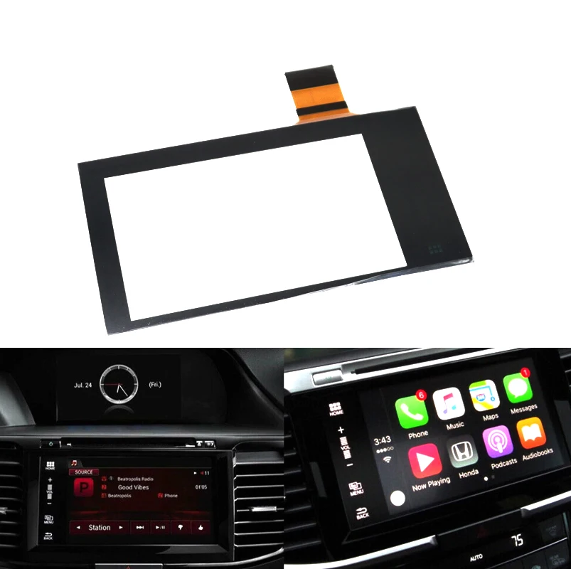 New Touch Screen Glass For 16-17 Honda Accord Replace Touch Screen Glass Digitizer Navigation Radio 7 1pcs or 10pcs wholesales
