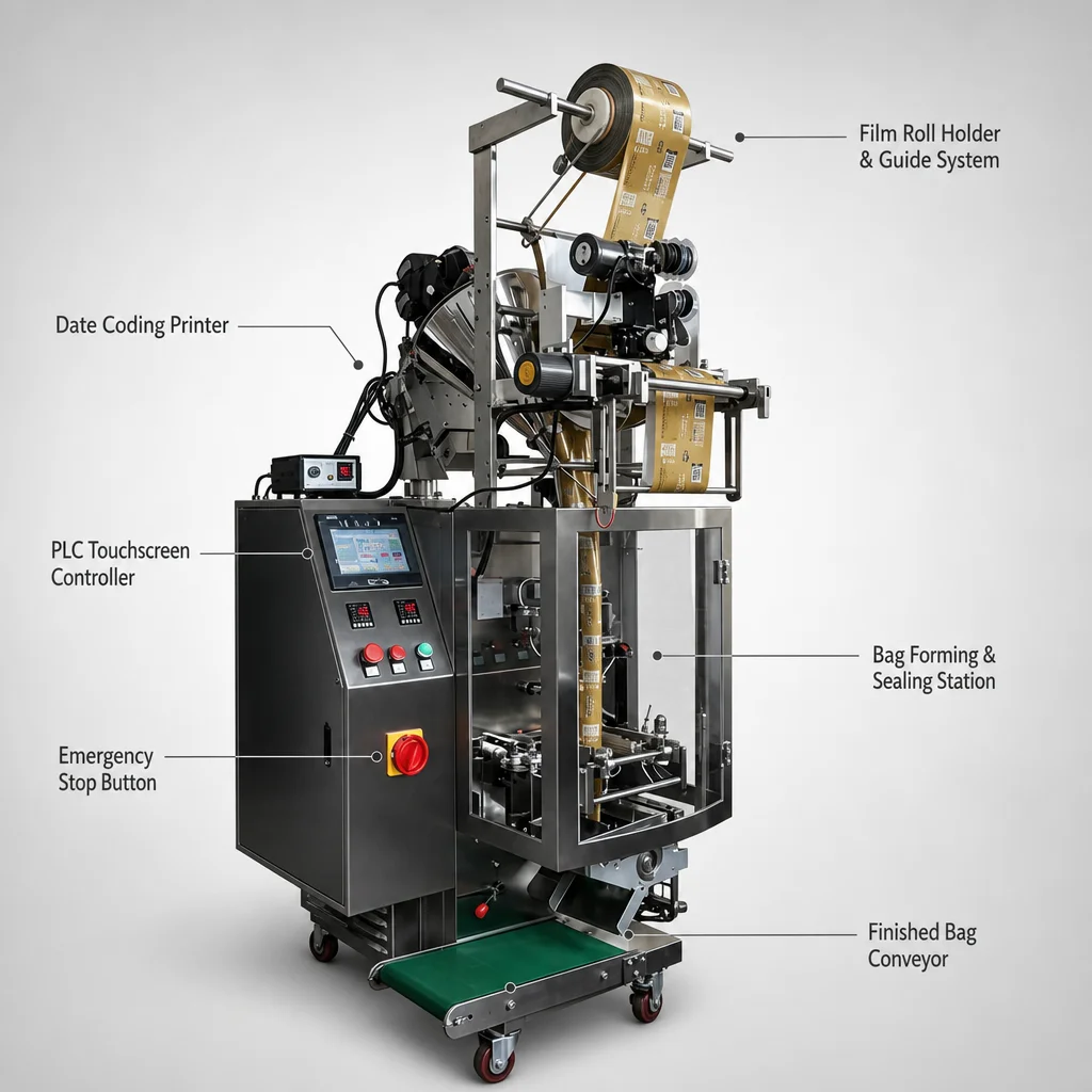 Automatic Vertical Form Fill Seal Machine