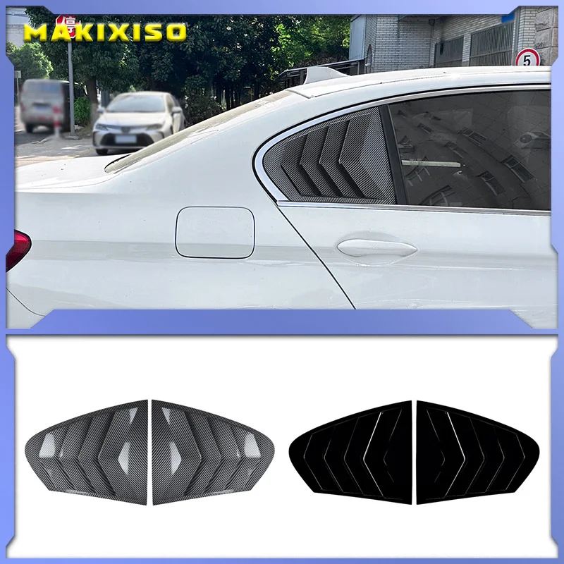 

For BMW 5 Series F10 525i 530i 2011 - 2017 Pair Rear Window Louvers Shutters Blinds Cover Trim Car exterior parts