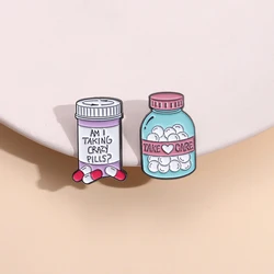 Maintain Mental Health Brooch Love Pills For Depression Autism Hat Lapel Clothes For Nursing Jewelry Gift Badge Metal Wholesale