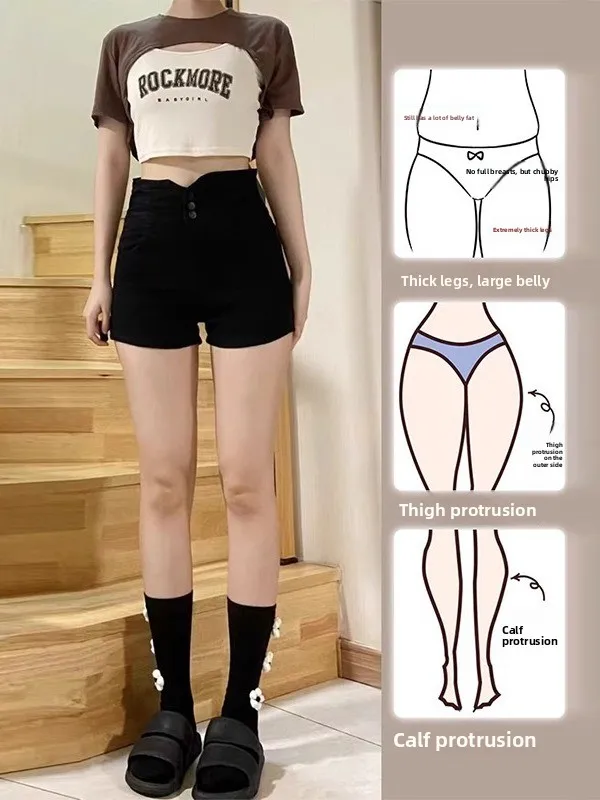 High Waist Wide Leg Short Jeans Women's Summer Thin Sexy Sweet And Spicy Casual Style plus Size Comfortable Loose Fit Shorts