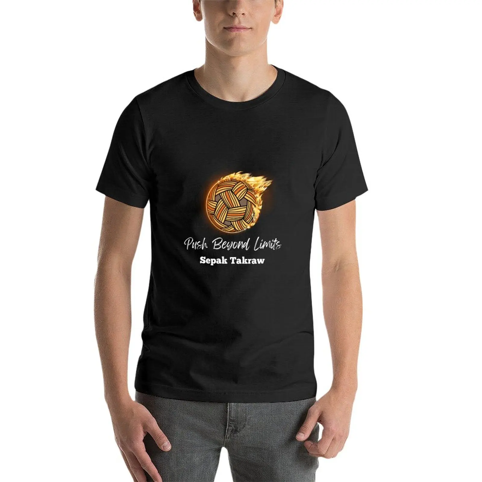 Push Beyond Limits：Sepak Takraw T-Shirt quick-drying shirts graphic tees funny t shirts for men