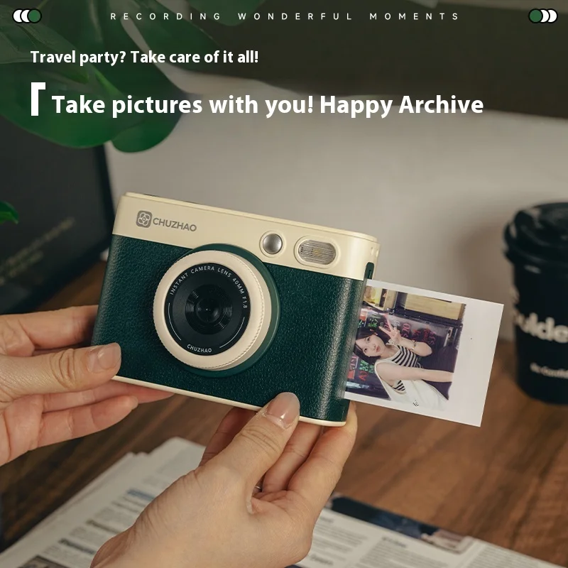 D1 Pro Instant Camera HD Mini Cameras Phone Photo printing Retro Digital Camera Wifi Portable Small CCD Camera with Memory Card