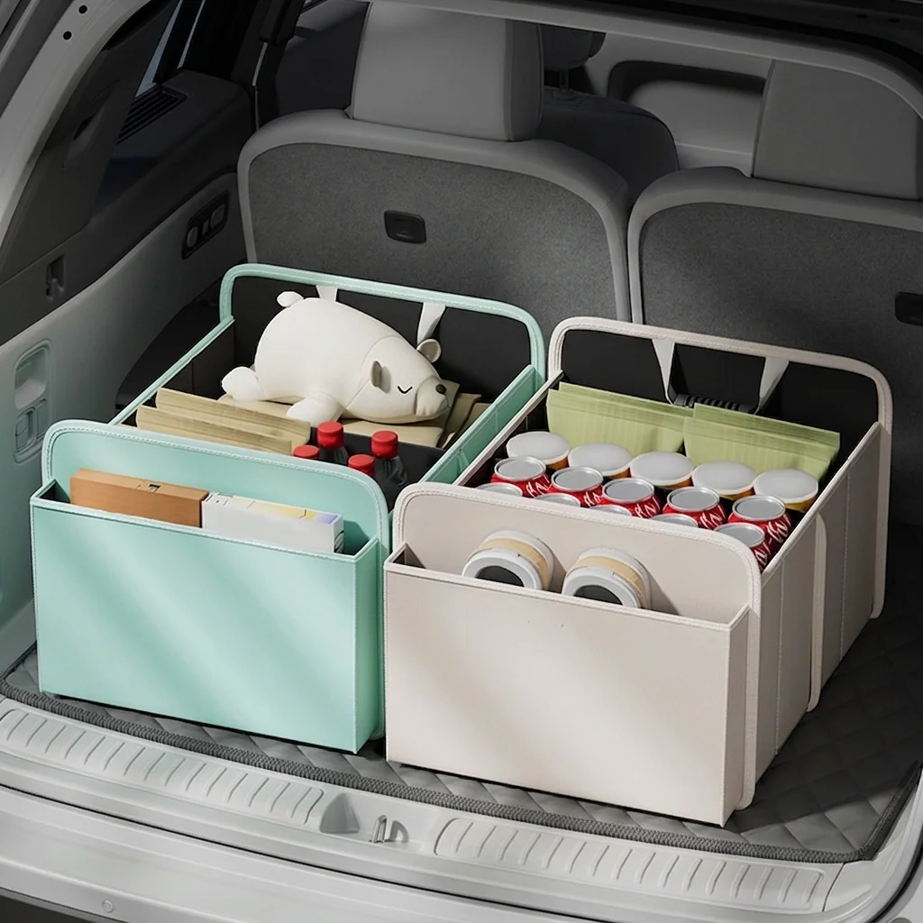 

Складной органайзер для багажника автомобиля объемом 65 л с разделителями, складной контейнер для хранения в автомобиле/внедорожнике