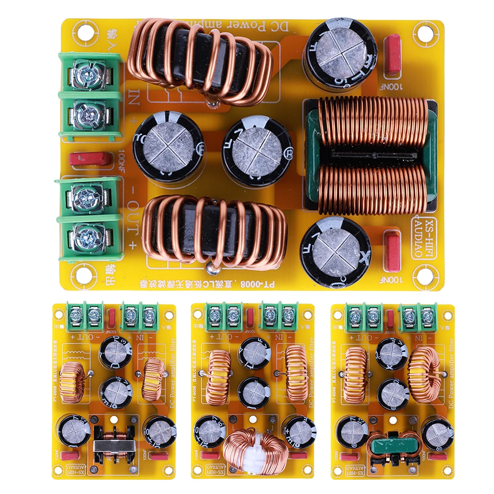 DC LC High Frequency Power Filter 2A 4A 10A 20A Low-Pass Electromagnetic Interference Module for Radio Amplifier