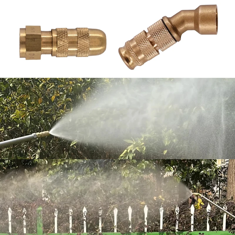 3PCS Atomization/Direct Spray Dual-Mode Adjustment Nozzle Agricultural Brass Sprayer M14*1.5 Threaded Irrigation Spray Tip